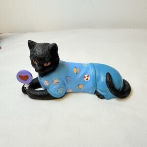 Hamilton Collection Cat Figurine Tender Purring Care Nurses Are Furr-ever Loved